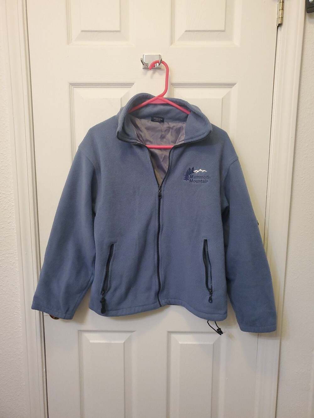 Tipsy Full Zip Fleece Jacket Mammoth Mountain Embroidered Blue